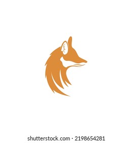 Fox icon logo design illustration template