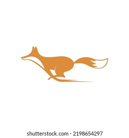 Plantilla de ilustración de diseño del logotipo del icono Fox