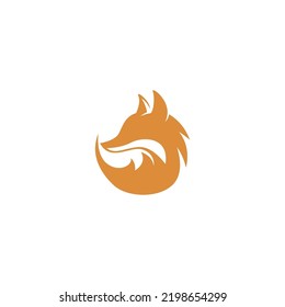 Fox icon logo design illustration template
