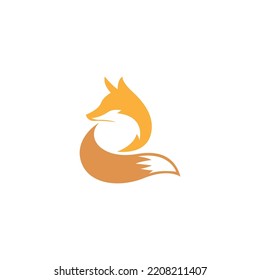Fox icon logo design illustration