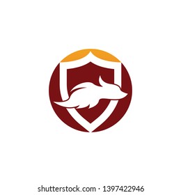 Fox icon logo design vector