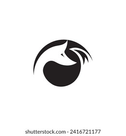 Fox icon logo vector template
