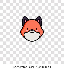 fox icon sign and symbol. fox color icon for website design and mobile app development. Simple Element from animals collection for mobile concept and web apps icon.