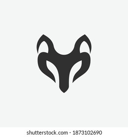 fox icon vector illustration template