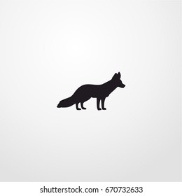 fox icon. vector sign symbol on white background