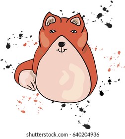 Fox. Illustration. Sketch