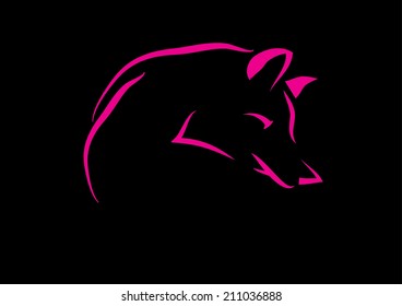 Fox Illustration. Vector