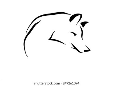 Fox Illustration. Vector 