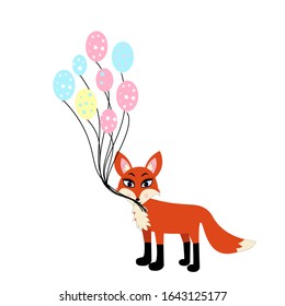 fox illustration vector pattern nursery 