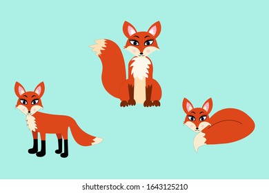 fox illustration vector pattern nursery 