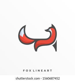 Fox Illustration Vector Template, Suitable for Creative Industry, Multimedia, entertainment, Educations, Shop, and any related business