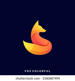 Fox Illustration Vector Template, Suitable for Creative Industry, Multimedia, entertainment, Educations, Shop, and any related business