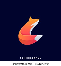 Fox Illustration Vector Template, Suitable for Creative Industry, Multimedia, entertainment, Educations, Shop, and any related business