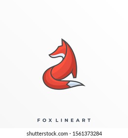 Fox Illustration Vector Template, Suitable for Creative Industry, Multimedia, entertainment, Educations, Shop, and any related business