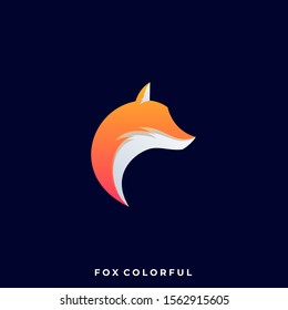 Fox Illustration Vector Template, Suitable for Creative Industry, Multimedia, entertainment, Educations, Shop, and any related business
