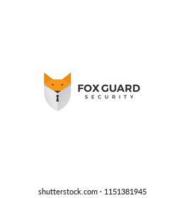 Fox illustrations and security systems for security logos