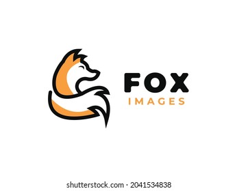 fox images logo design concept