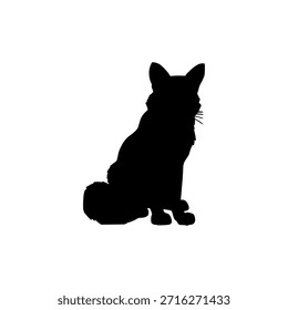 fox isolated on white, fox design vector