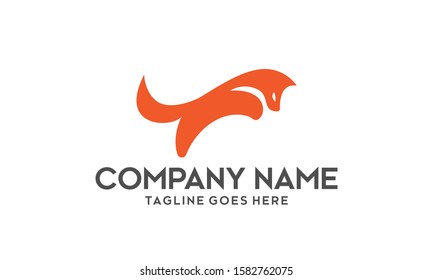 Fox Jump Vector Royalty Logo Design Inspirations
