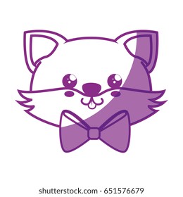 Fox kawaii cartoon
