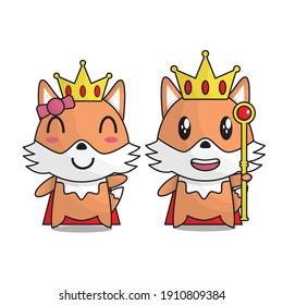 fox kawaii cute mascot design character