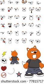 fox kid cartoon in vector format