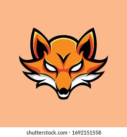 Fox Kyubi Head Logo Design