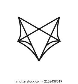ilustración del logotipo del vector de arte de línea de zorro.Este logotipo es adecuado para el negocio