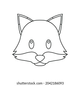 Símbolo de icono de línea de Fox