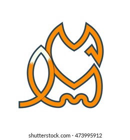 Fox line logo.