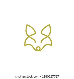 fox line logo icon design