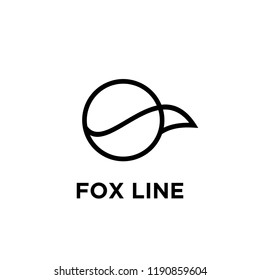 fox line logo icon designs vector