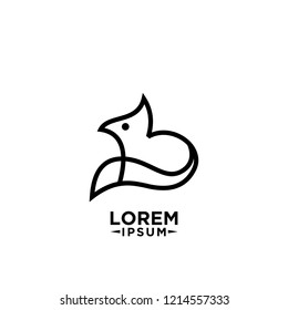 fox line logo icon designs vector