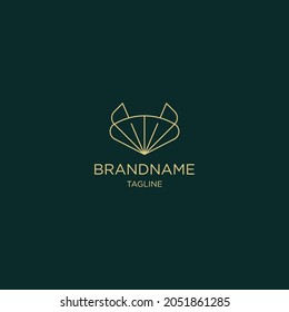 fox line premium logo design template