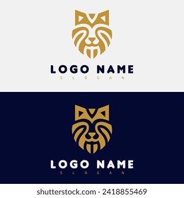 Fox or Lion Face Logo vector