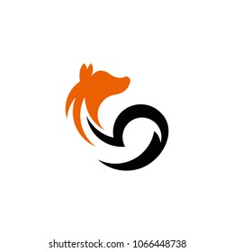 fox logo, animal logo