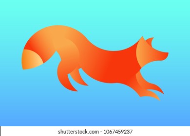 Fox, logo, animal 