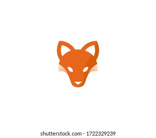 Fox-Logo-Tierkopf Vektorsymbol 