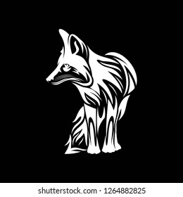 fox logo animal vector