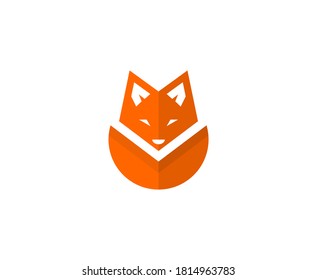 Fox logo animal vector icon 