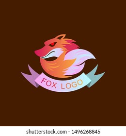 fox logo , application icon, predator logo, fox and ribbon icon