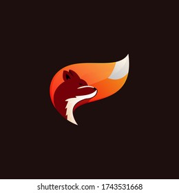 plantilla de icono de Fox