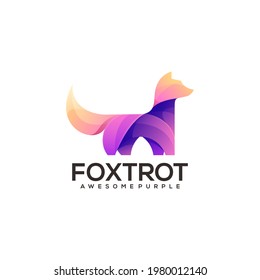 Fox logo Colorful Design Vector