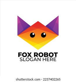 fox logo colorful gradient style