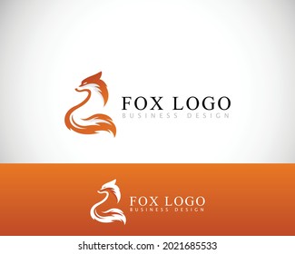 fox logo creative fire animal business logo