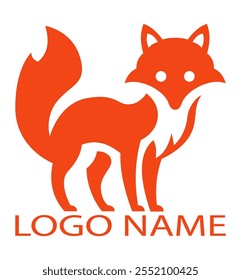 fox logo creative and original for your business or company logotype vector illustration isolated on white background