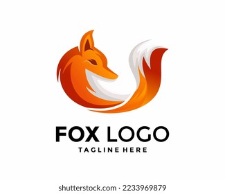 diseño del logotipo de zorro, plantilla de logotipo de animales de Fox