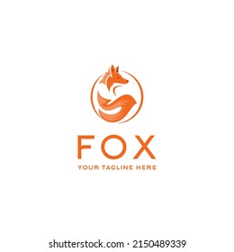 Fox logo design, Animals Fox Logo Template. Suitable for your design need, logo, illustration, animation, etc.