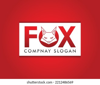 fox logo design with the best color combination and a fantastic idea for company and brands