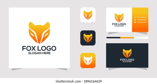 Fox logo design and business card